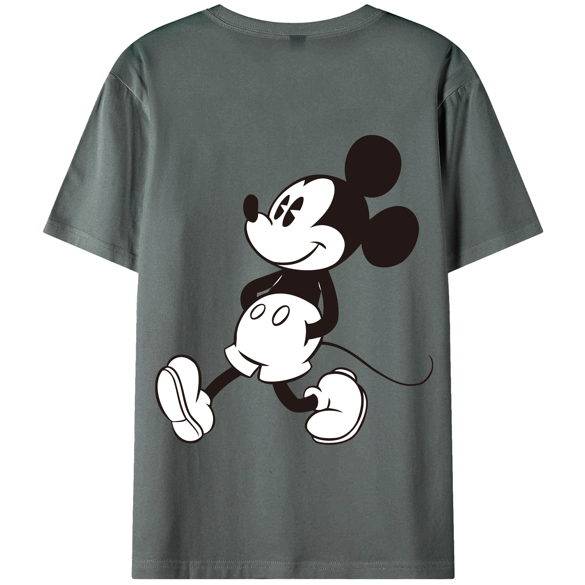 （画像用） ミッキーマウス Mickey Mouse 綿100％半袖Tシャツ（背面プリント）